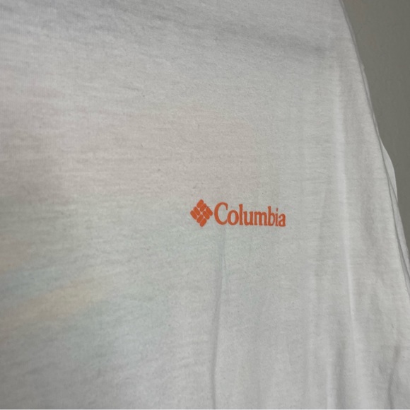 Columbia Crew Neck Short Sleeve Graphic T-Shirt Size Large - Picture 6 of 10